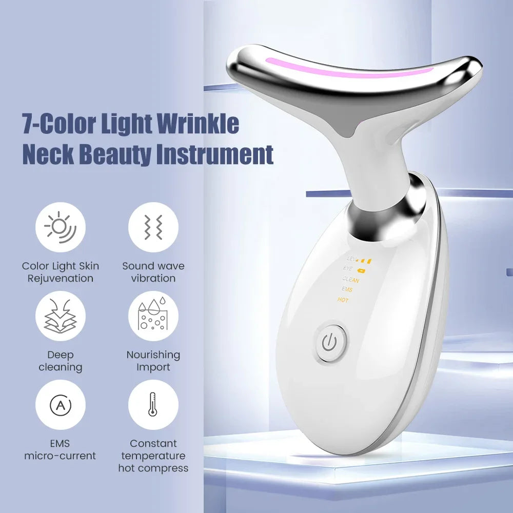 Masseur LED visage et cou