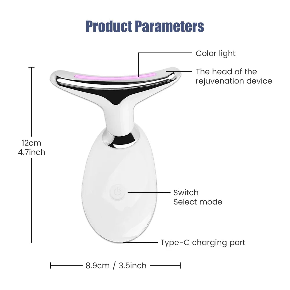 Masseur LED visage et cou